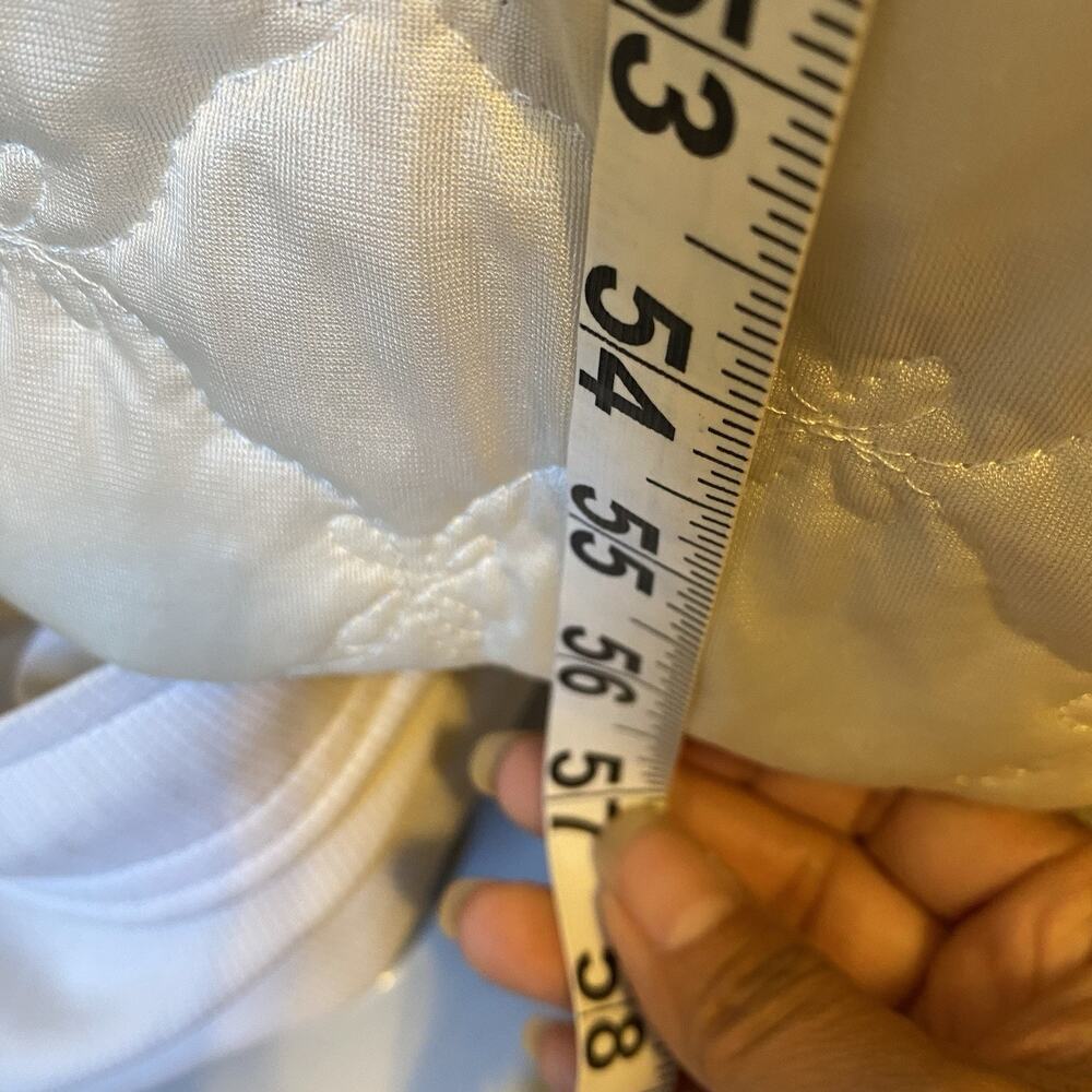 VTG 60s Kayser Ivory LaceTrim Robe Nightgown Quilted HouseCoat VictorianCore SzM - Picture 6 of 13